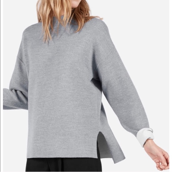 Everlane Sweaters - Everlane Luxe Double-Knit Wool Mockneck